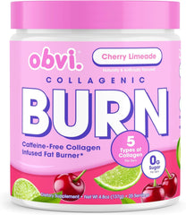 Hero shot of Obvi Collagenic Burn Powder Cherry Limeade