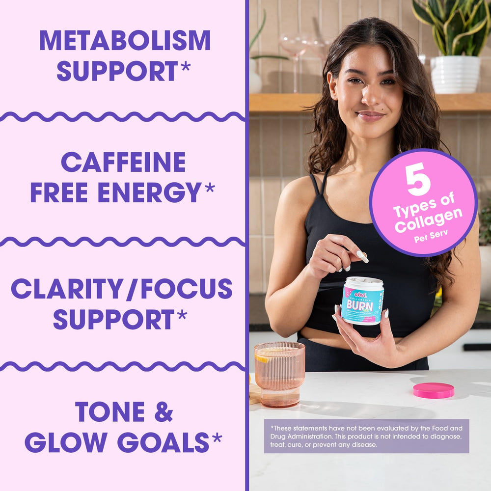 Capsules of Obvi Multi Collagen Burn Fast