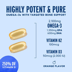 Front of Oceanblue Omega-3 2100 bottle packaging