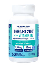 Oceanblue Omega-3 2100 orange bottle front view