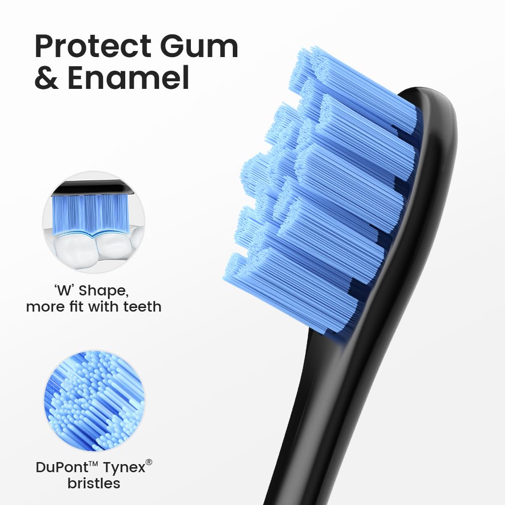 High-density DuPont bristles on the toothbrush