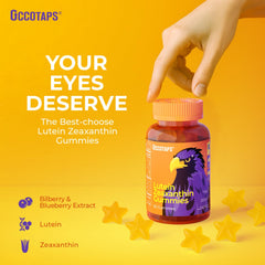 Packaging highlighting 20mg lutein content