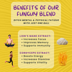 ODD BALLS Lemon energy balls in hand for on-the-go focus and energy.