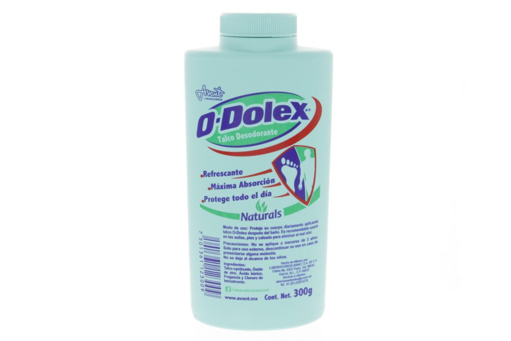 Odolex Naturals Deodorizing Powder 300g Pack of 2 - front view of packaging