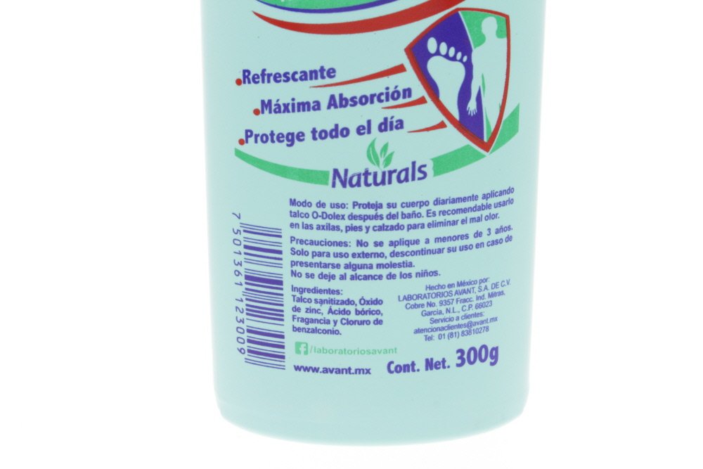 Odolex Naturals Deodorizing Powder used on armpits, feet, and shoes (pack of 2)