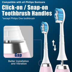 Compatibility illustration for Ofashu brush heads with Philips Sonicare models