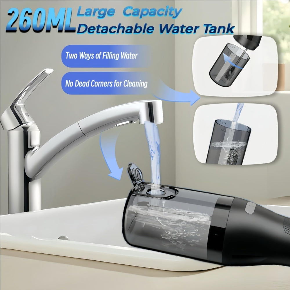 USB-C charging port on OFATRYLA rechargeable water flosser