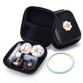 Ofone two-pack black contact lens case front view