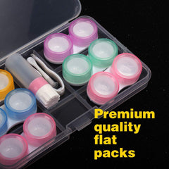 Anti leak silicone seals on a lens case