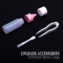 Solution bottle and stick connector included with set