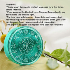 Portable travel lens case suitable for soft, hard, colored, RGP lenses
