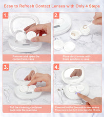 Ofone cleaner compatible with soft, hard, colored and RGP lenses