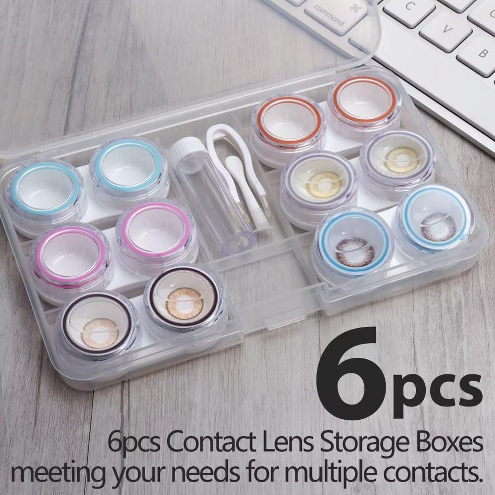 Cosplay lens organizer set included with travel case