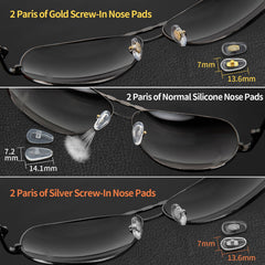 Six pairs of silicone nose pads