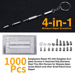 Four-in-one screwdriver for glasses repair