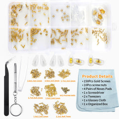 Complete kit designed for glasses and watch repair