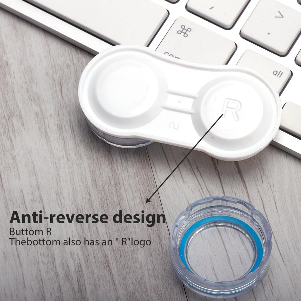 Leak-proof contact lens case with colorful seals