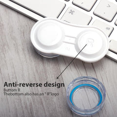 Leak-proof contact lens case with colorful seals
