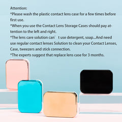 Leak proof design feature of the lens case