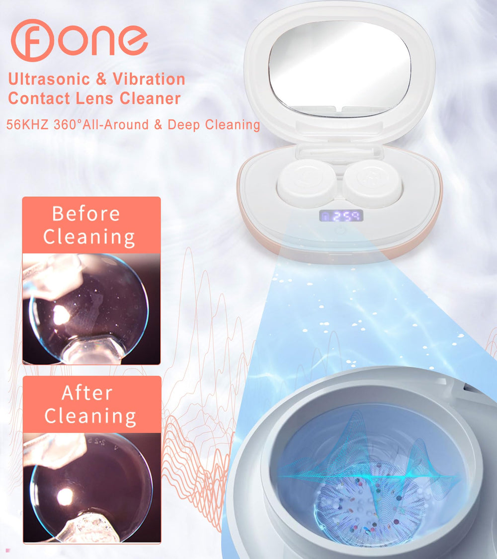 Contact lens solution bottle included in the kit