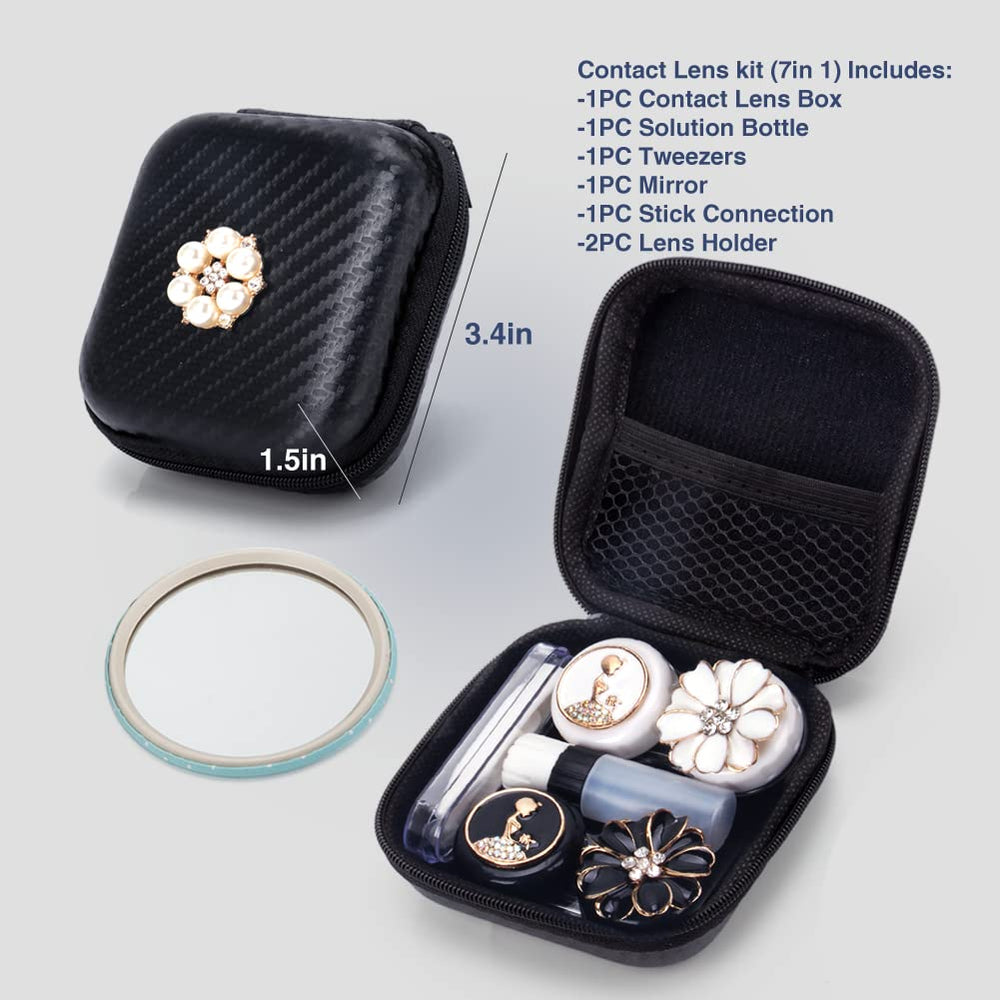 Travel size solution bottle included with the kit