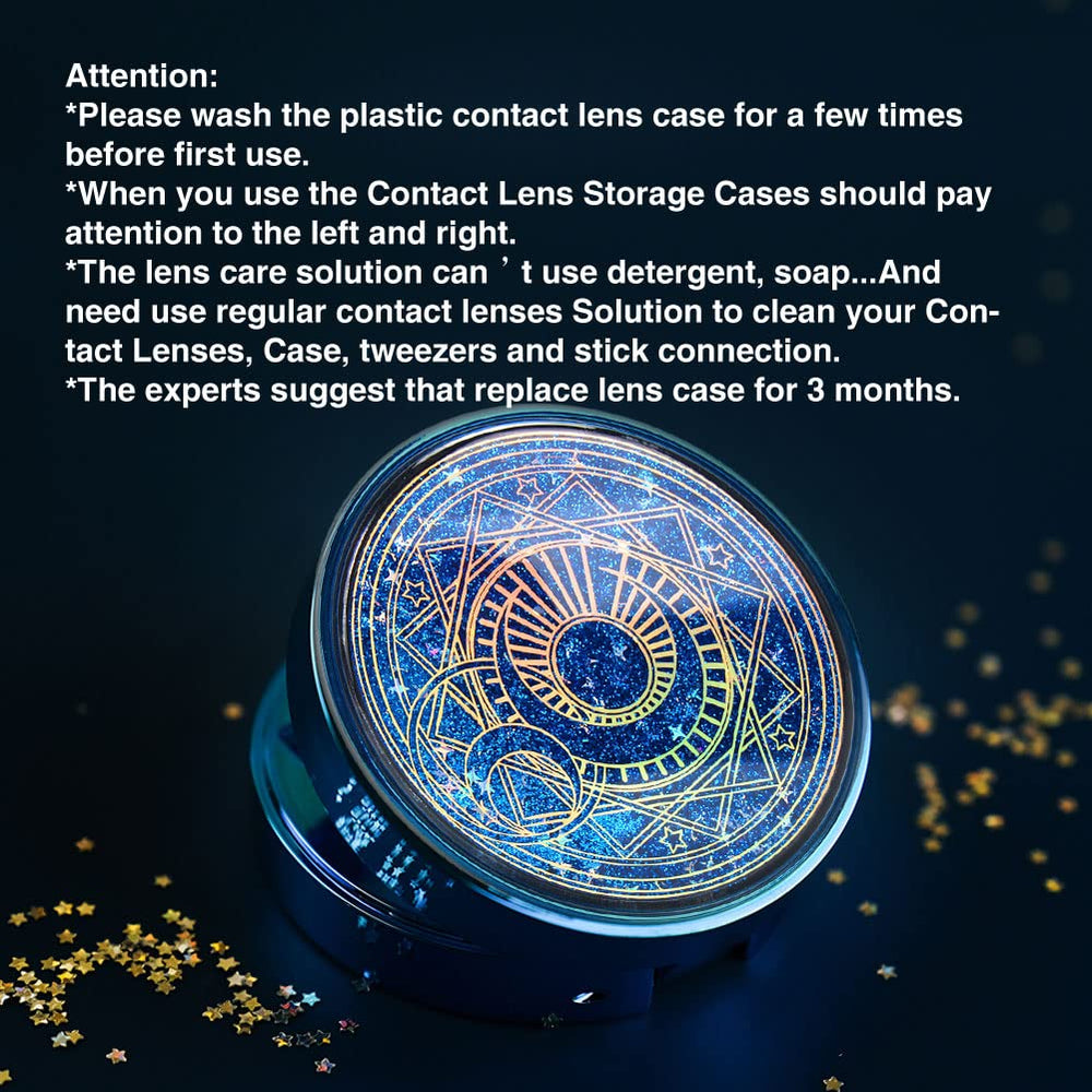 Blue glitter travel kit designed for women and girls