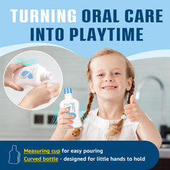 Three kid-friendly flavors of oh care mouthwash