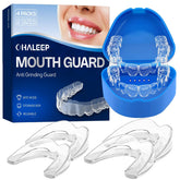 Close-up of OHALEEP anti grinding mouth guard showing EVA material