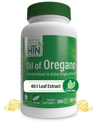 Wild-harvested oregano oil 360 mini-softgels in 40:1 extract