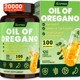 Bottle of Oil of Oregano with Black Seed Oil - 120 capsules