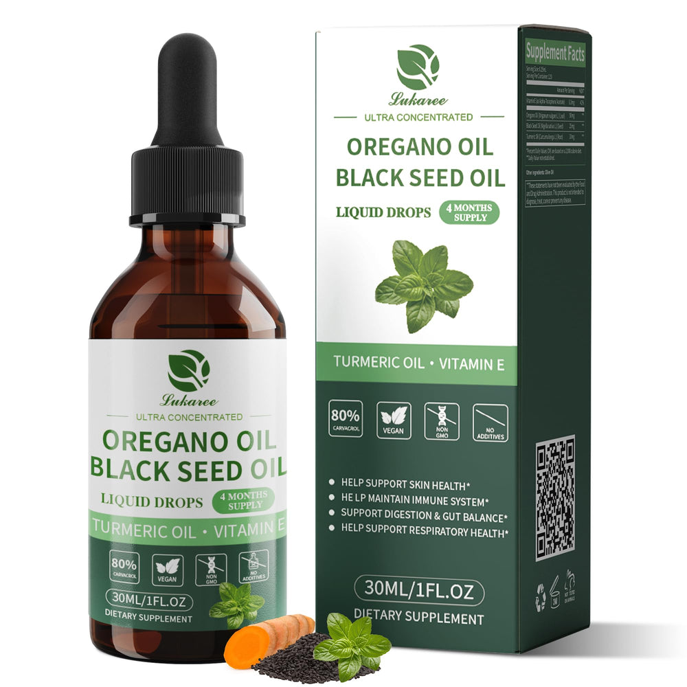 Oil of oregano with black seed oil 1 oz bottle with dropper
