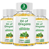 Front-facing bottle of Oil of Oregano with Black Seed Oil 6000mg softgels