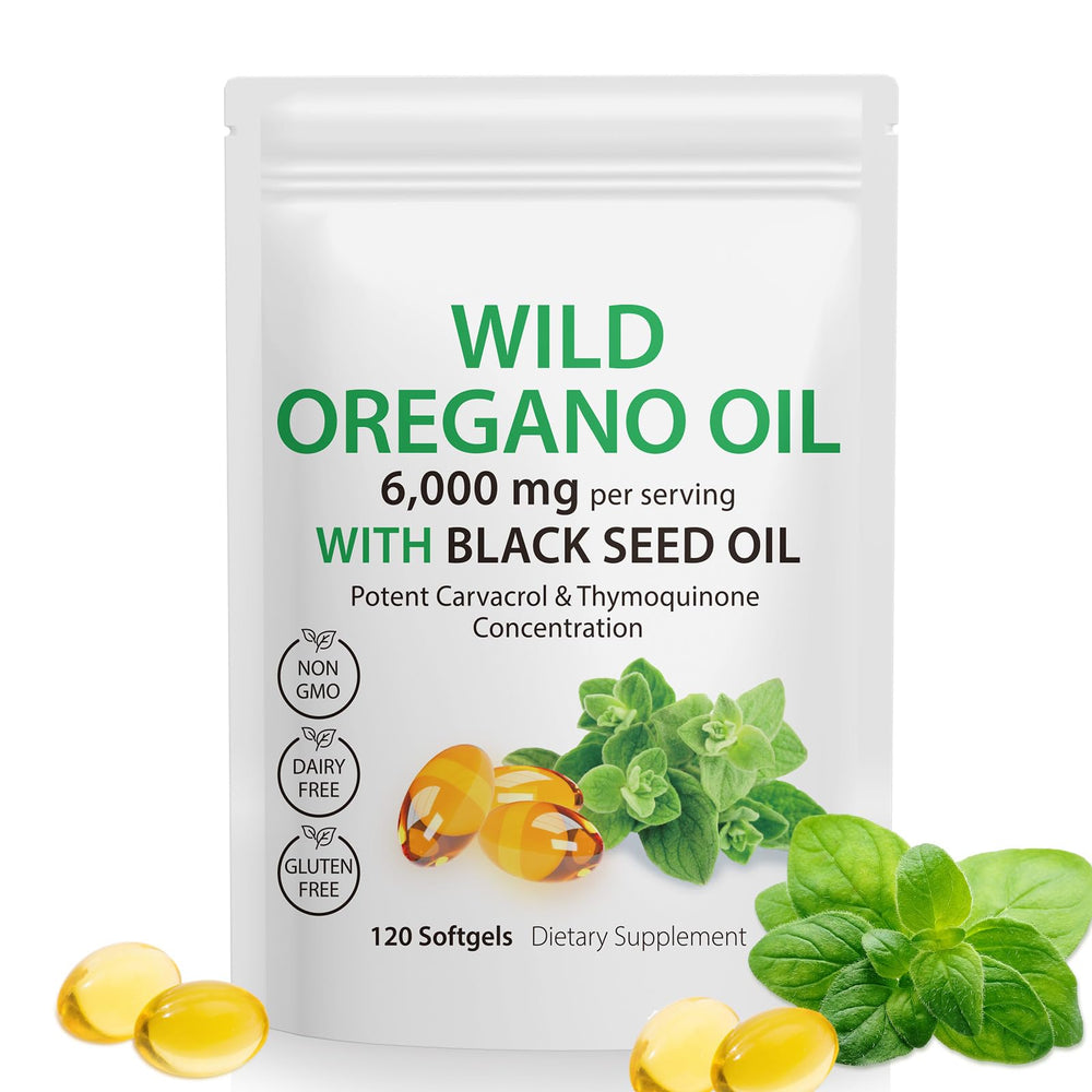 Oil of Oregano Softgels bottle with label - 120 count