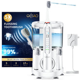 OILSAO electric toothbrush with water flosser front view