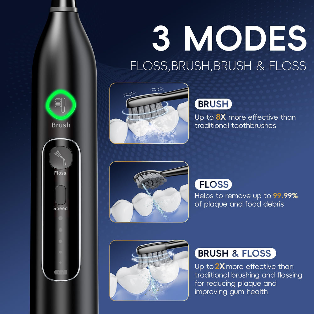 OilSAO toothbrush with 3 brushing modes