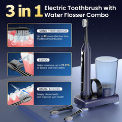 Removable water reservoir for Oilsao flossing toothbrush