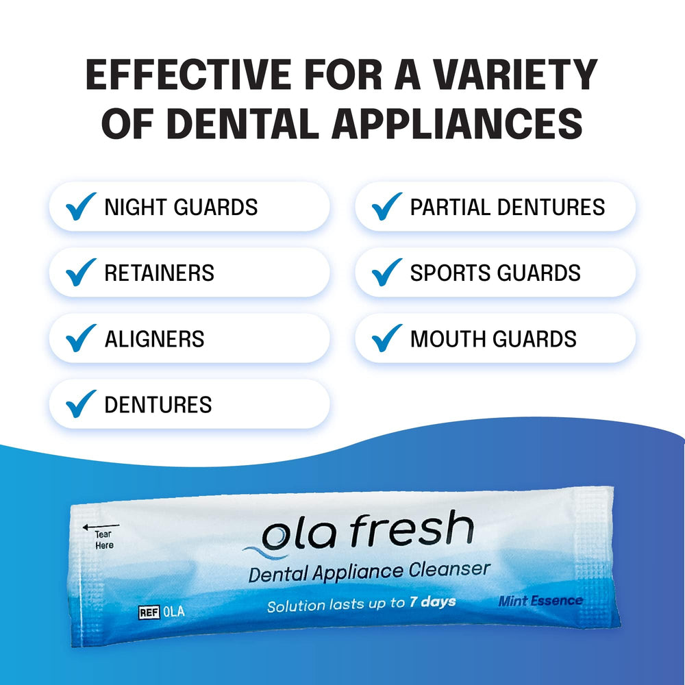 Ola Fresh 24-pack mint essence powder cleanser packaging