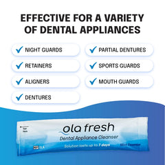 Ola Fresh 24-pack mint essence powder cleanser packaging