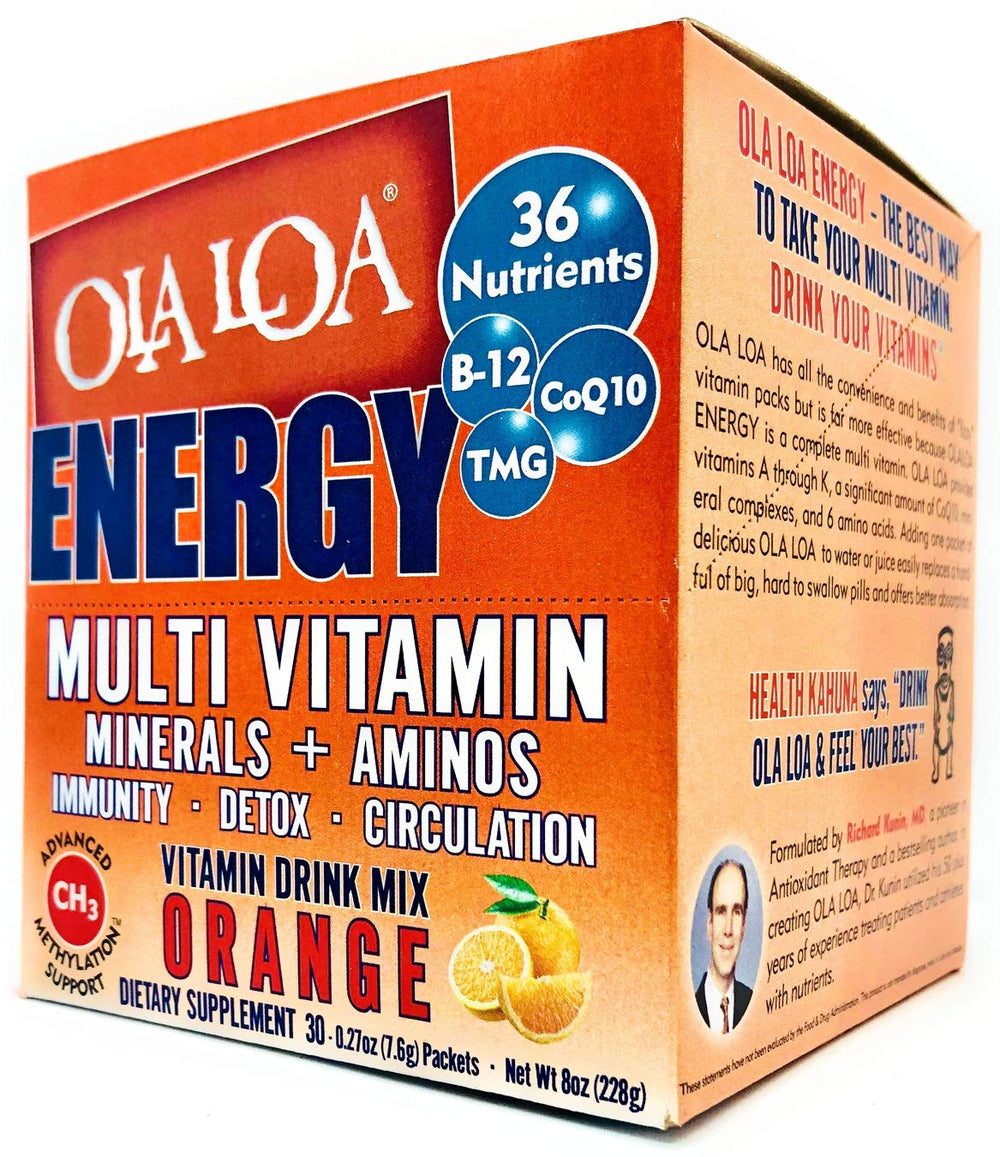 Comparison of Ola Loa Energy flavors with emphasis on Orange