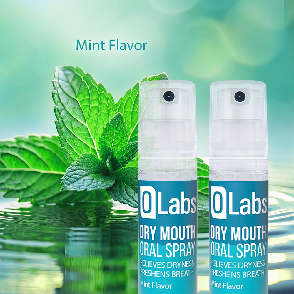 Close-up of Olabs Dry Mouth Spray nozzle