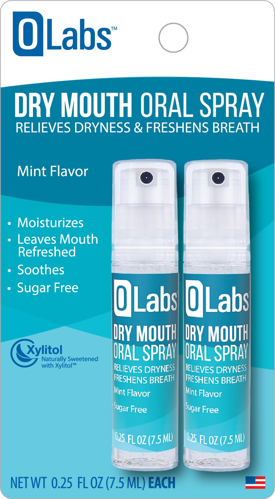 Product label showing sugar-free and alcohol-free