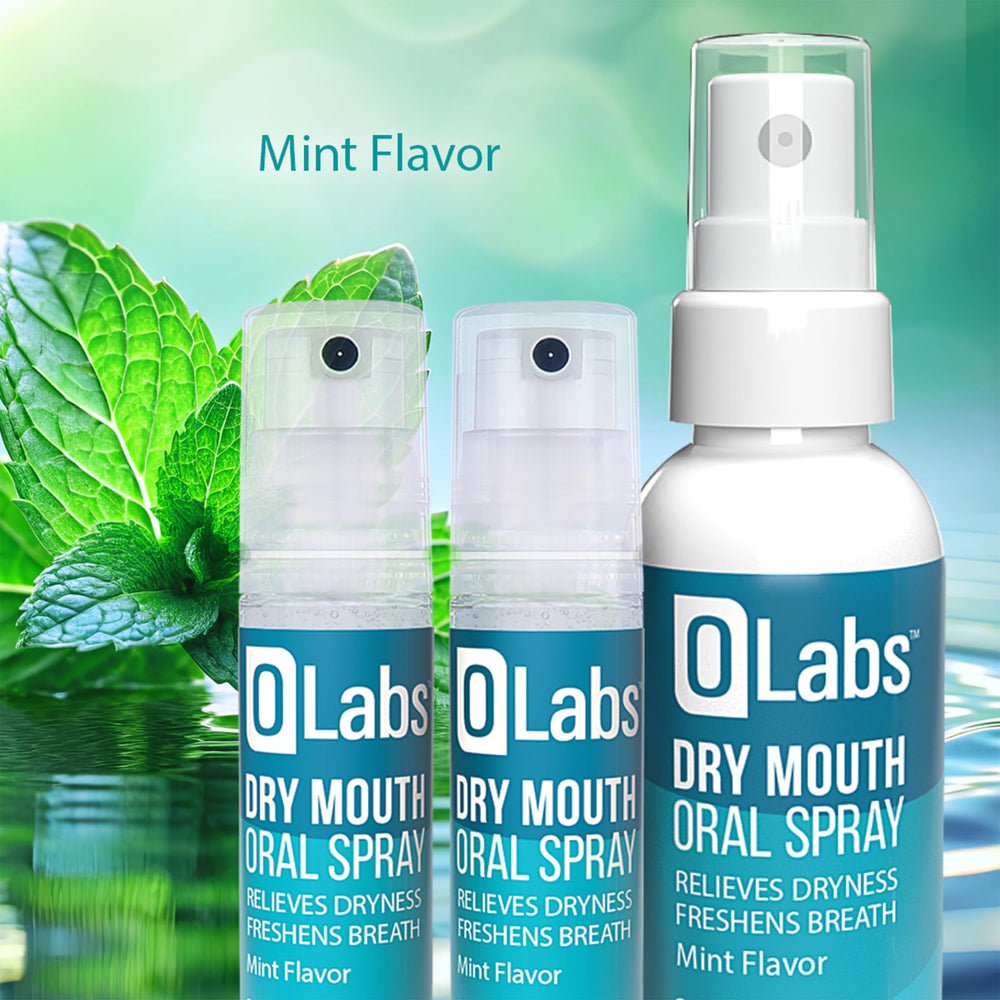 OLabs Mint Dry Mouth Spray travel size 0.25 oz bottle