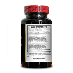 Digestive health and detox concept with herbal blend