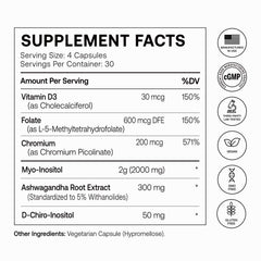 Olenphogy open bottle with four capsules representing daily dose