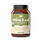 Front view of Complete Natural Products Organic Olive Leaf Capsules bottle