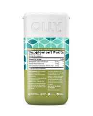 One capsule of OLLY Chill being taken with water