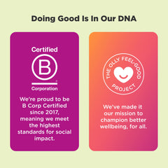 Infographic of OLLY Chill adaptogen ingredients