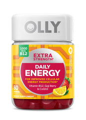 OLLY Extra Strength Daily Energy Gummy Berry Yuzu bottle front
