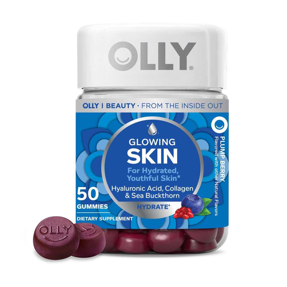 OLLY Glowing Skin Gummies bottle - 50 count