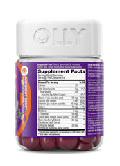 Gummies with a glass of water at bedtime